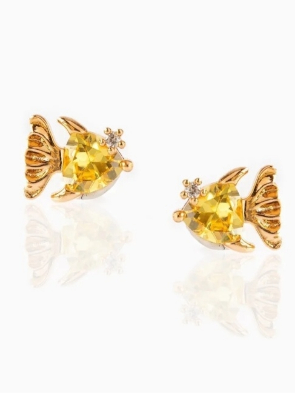 Tiny Fish-Shaped Earrings